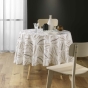 Nappe ronde (0) 180 cm polyester imprime alma Naturel