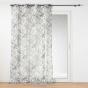 Voilage a oeillets 140 x 240 cm voile sablé imprimé Cabana Naturel