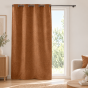 Rideau occultant à œillets 135 x 260 cm Velouris Camel effet velours