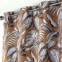 Lot de 2 Rideaux tamisant 140 x 260 cm polyester imprimé Cabana Camel