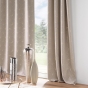 Lot de 2 Rideaux à Oeillets (140 x 260 cm) ECLAT Taupe, Occultant Imprimé Métallisé