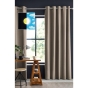 Rideau occultant 140 x 280 cm grande hauteur Obscure Beige