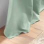 Rideau à œillets 140 x 280 cm en microfibre unie – Absolu Emeraude – Grande hauteur