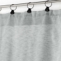 Voilage a anneaux 140 x 240 cm voile tissé Linka Gris