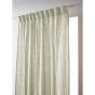 Rideau Galon Fronceur 140 x 240 cm - Double Gaze de Coton - Uni Gaïa Vert d’Eau