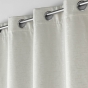 Rideau à oeillets isolant thermique 140 x 260 cm jacquard Polarine Naturel