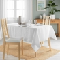 Nappe rectangle 140 x 240 cm jacquard artea Blanc