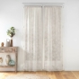 Paire droite passe tringle 2 x 70 x 240 cm voile tisse applique karla Taupe