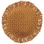 Coussin déhoussable avec franges macramé diam 40 cm Charlie