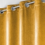 Lot de 2 rideaux 100% occultant 135 x 240 cm velours frappé Anthéa Jaune ocre