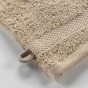 2 gants de toilette 15 x 21 cm eponge unie elegance Noisette