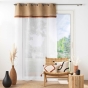 Voilage a oeillets 140 x 240 cm voile sablé + jute Malory Terracotta