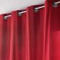 Rideau à œillets 135 x 260 cm – polycoton – Twily Rouge