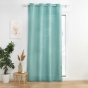 Rideau a oeillets 140 x 280 cm polyester uni+fils metallises zeline Sauge