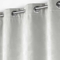 Lot de 2 Rideaux a oeillets 140 x 260 cm 100% occultant/jacquard Lunella Gris