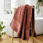 Drap de Bain 90 x 150 cm – Coton Épais 600 g/m² – Éponge Unie – Garance Terracotta