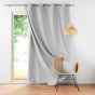 Rideau occultant/thermique/phonique doublure amovible 140 x 260 cm Coverline Gris