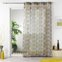 Voilage a oeillets 140 x 240 cm voile imprimé Palpito Jaune/anthracite