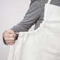 Tablier ajustable lin lavé 70 x 85 cm soline Blanc