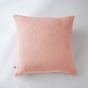 Taie d'oreiller gaze de coton 60 x 60 cm gaïa chic rose pêche Rose