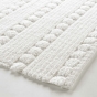 Tapis de bain 50 x 80 cm coton jacquard tisse cleonis Sans