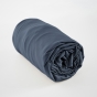 Drap housse 140 x 190 cm satin de bambou Salomé Bleu nuit