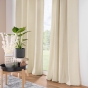 Lot de 2 Rideaux a oeillets 140 x 260 cm velours jacquard Mika Beige