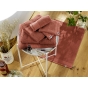 Drap de Bain 90 x 150 cm – Coton Épais 600 g/m² – Éponge Unie – Garance Terracotta