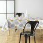Nappe rectangle 140 x 240 cm pvc imprimé Disco Jaune