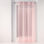 Voilage à oeillets 140 x 240 cm voile sablé + strass Satinela Rose