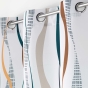 Lot de 2 rideaux a oeillets 140 x 260 cm polyester imprime Lisana