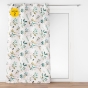 Lot de 2 rideaux à œillets 140 x 260 cm en polyester imprimé - Modèle Dilaris