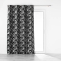 Rideau a oeillets 140 x 260 cm jacquard Medicis Noir