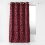 Rideau a oeillets 140 x 280 cm jacquard rosalina Bordeaux