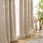 Lot de 2 Rideaux à occultant 140 x 260 cm à oeillets Imprimé Métallisé Lyra Taupe
