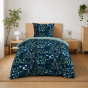 Parure de lit 2 pièces 140 x 200 cm 100% coton 57 fils STACY + 1 taie
