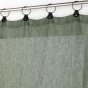 Lot de 2 Voilages à anneaux 140 x 240 cm voile tissé Linka Kaki