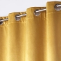 Lot de 2 Rideaux 100% occultant 135 x 260 cm en velours Velounight Jaune