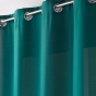 Rideau à œillets 140 x 280 cm en microfibre unie – Absolu Emeraude – Grande hauteur