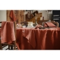 Nappe Rectangle 170 x 250 cm – Lin Lavé Français Luxe Soline – Paprika