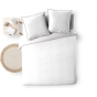Élégance Pure - Ensemble housse de couette 260 x 240 cm Noémie + drap housse coton 57 fils