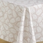 Nappe rectangle 140 x 240 cm microfibre imprimee divany Naturel