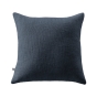 Coussin Déhoussable 45 x 45 cm – 100 % Coton Texturé – Sixtine Bleu Minuit