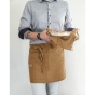 Tablier Serveur 45 x 80 cm – Gaze de Coton Unie GAÏA Camel