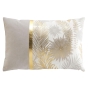 Coussin dehoussable 40 x 60 cm coton/polyester imp. metal. melisse