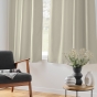 Lot de 2 Rideaux petite hauteur 135 x 180 cm isolant thermique microfibre Micropolar Beige