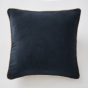 Coussin Déhoussable 45 x 45 cm – Velours de Coton César – Minuit