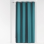 Lot de 2 Rideaux unis oeillets metal 140 x 260 cm polyester uni Essentiel Pétrole