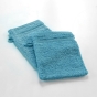 2 gants de toilette 15 x 21 cm eponge unie tendresse Bleu Paon