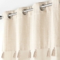 Rideau a oeillets 140 x 240 cm coton + haut mé tallisé Izigold